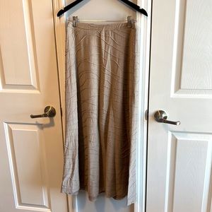 Tan, full length skirt